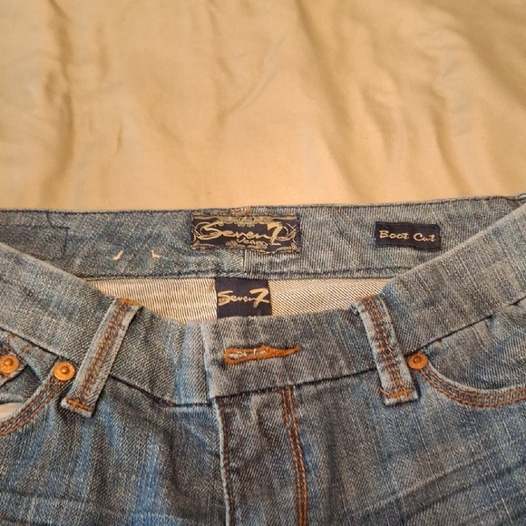 Seven7 Boot Cut Blue Jeans - Picture 1 of 2